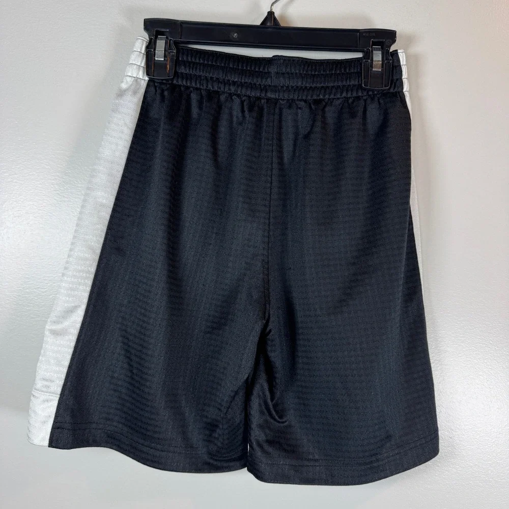 Nike‎ Shorts Black White Basketball Athletic Mesh Pockets Boys S Gym